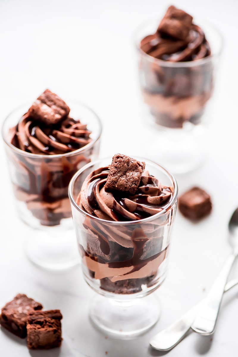 Mini Triple Chocolate Trifles