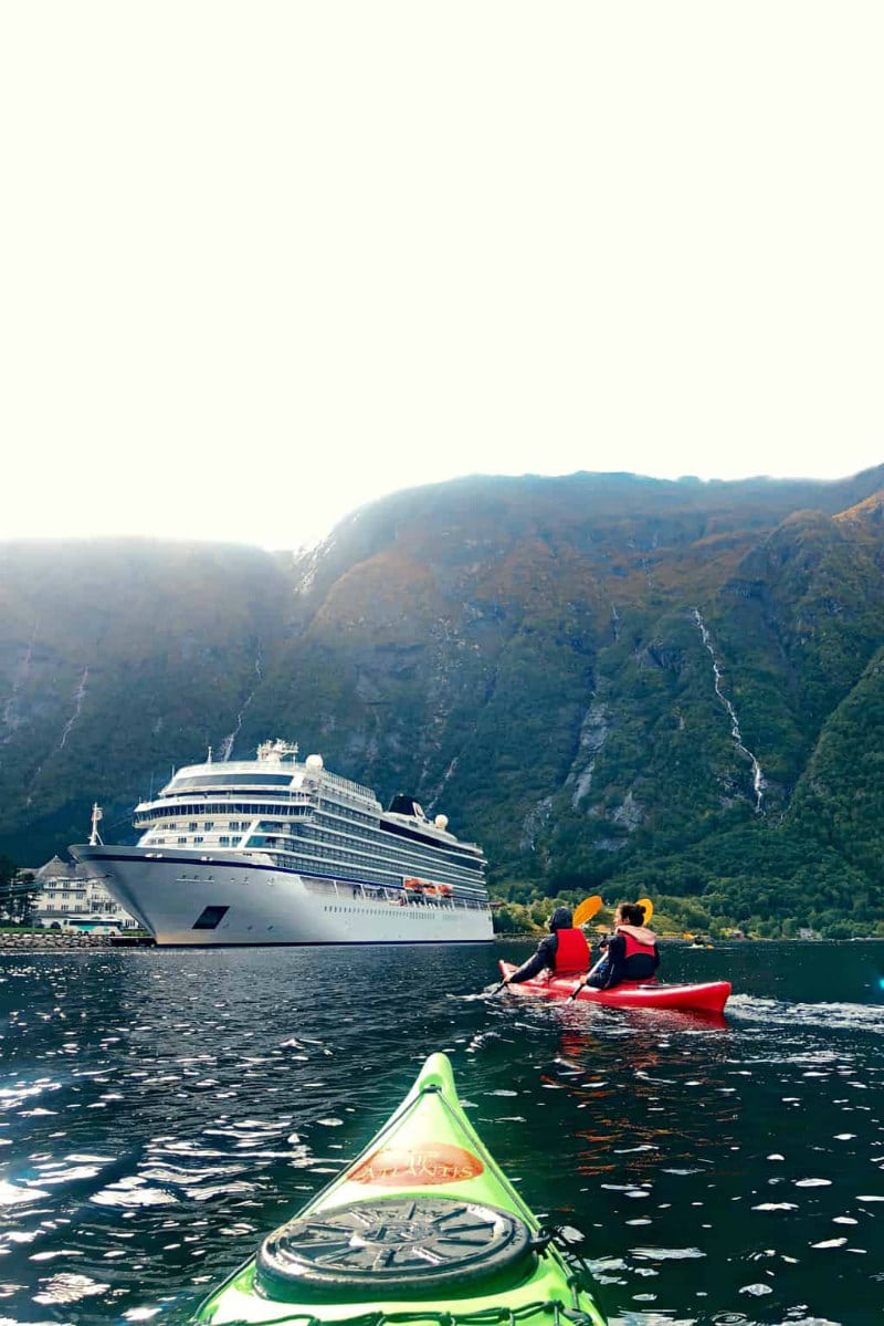 Kayaking in Eidfjord, Norway