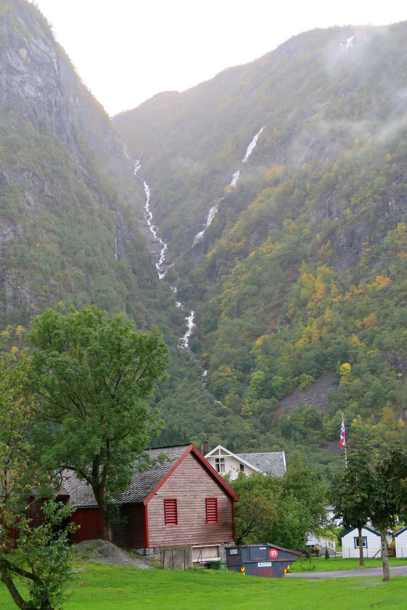 Mountainside in Eidfjord, Norway