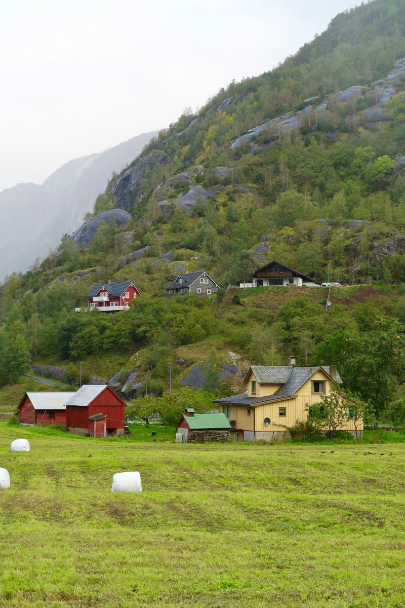 Hillside in Eidfjord, Norway