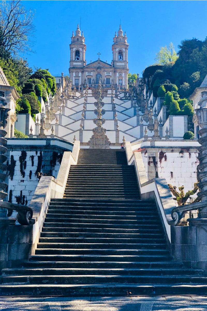 Stairs to Bom Jesus do Monte in Braga, Portugal