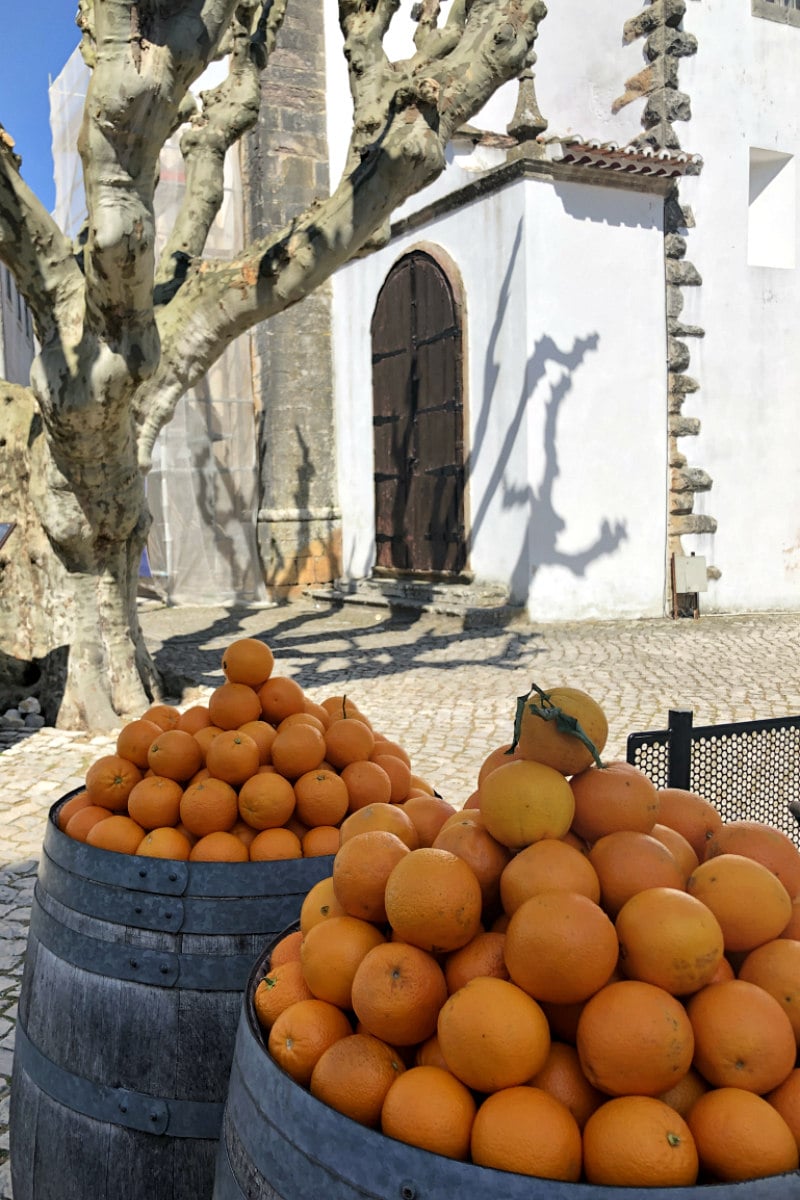 Oranges in Obidos, Portugal