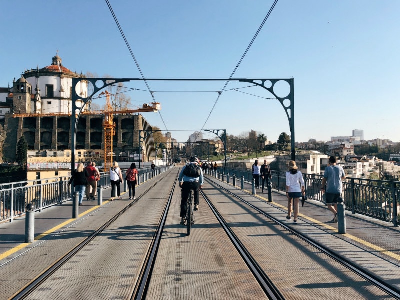 Dom Luis I Bridge in Porto, Portugal