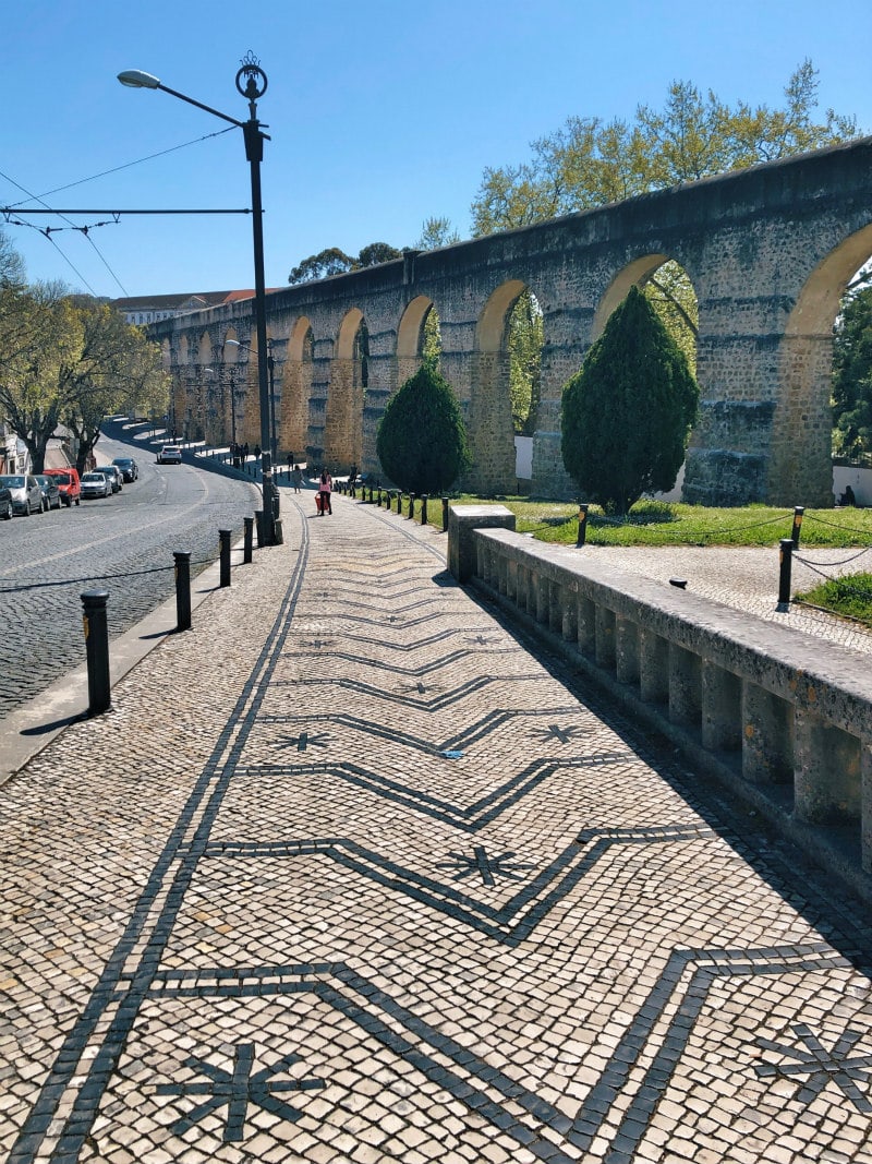 Pathway to the Botanical Gardens in Coimbra, Portugal