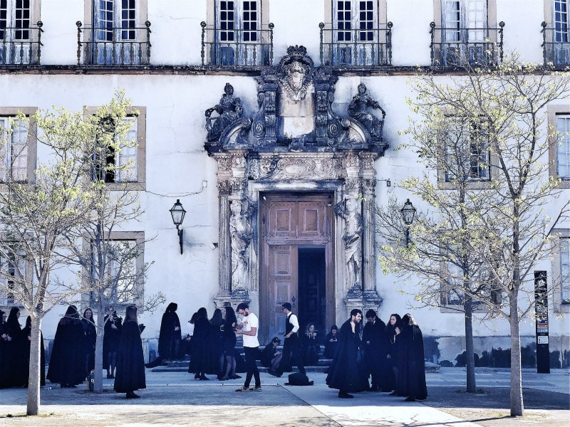 Students at the University of Coimbra, Portugal