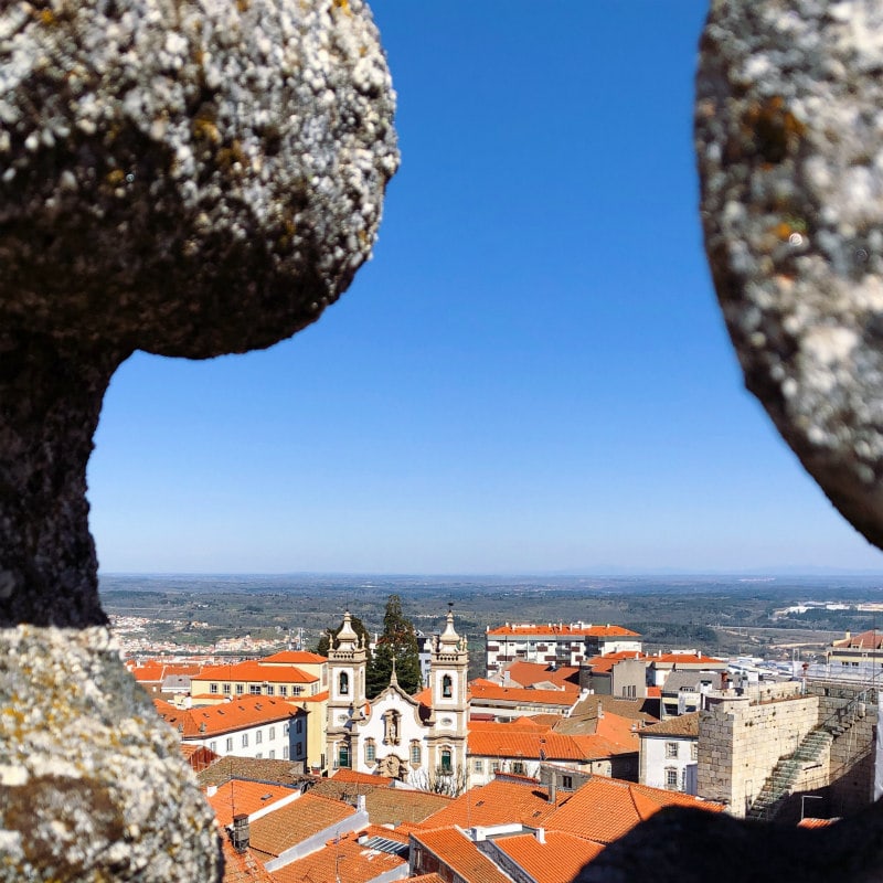 View from the top of the cathedral in Guarda, Portugal