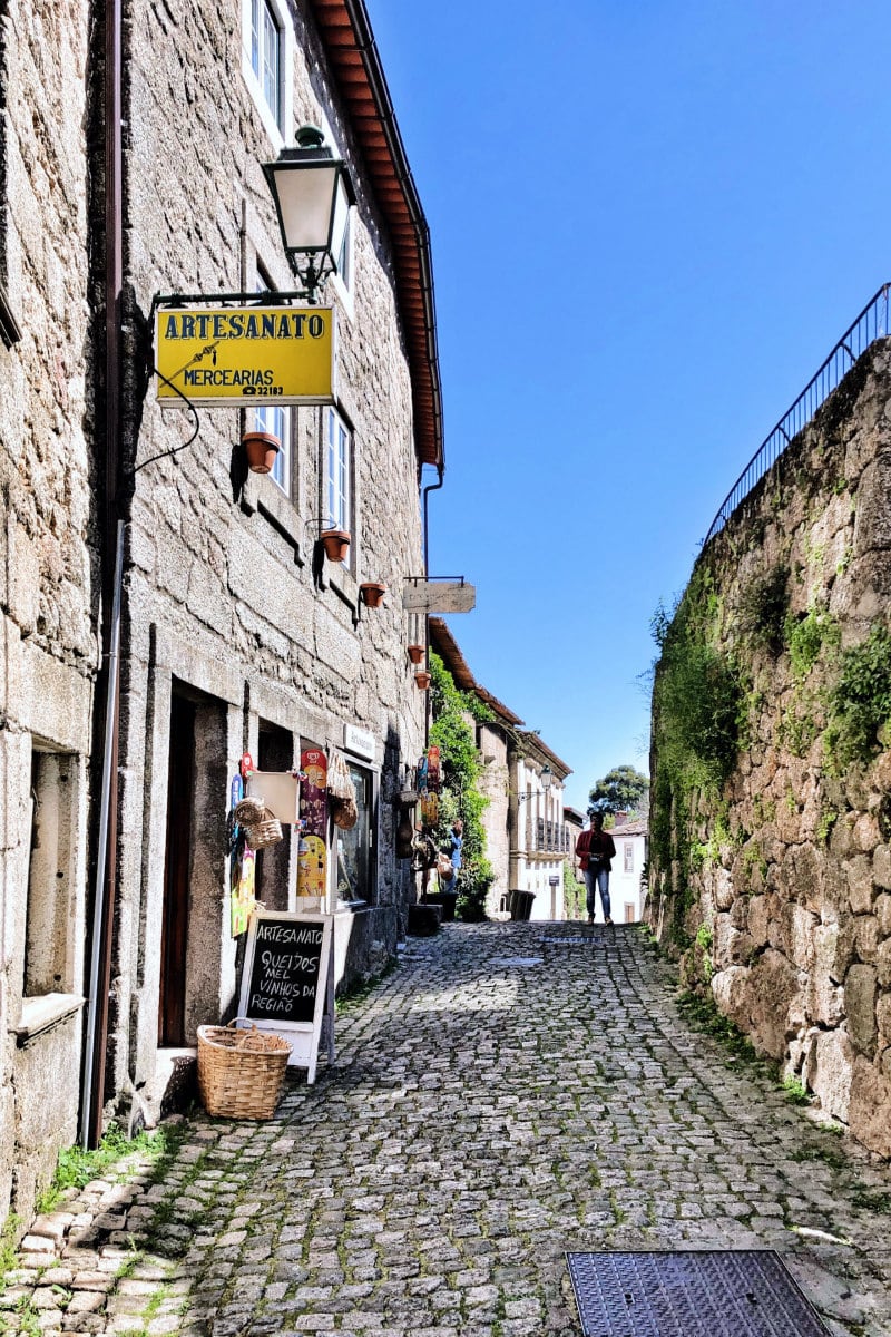 narrow roads in Monsanto, Portugal