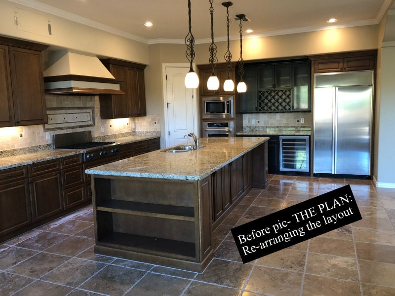 Before photo of kitchen remodel