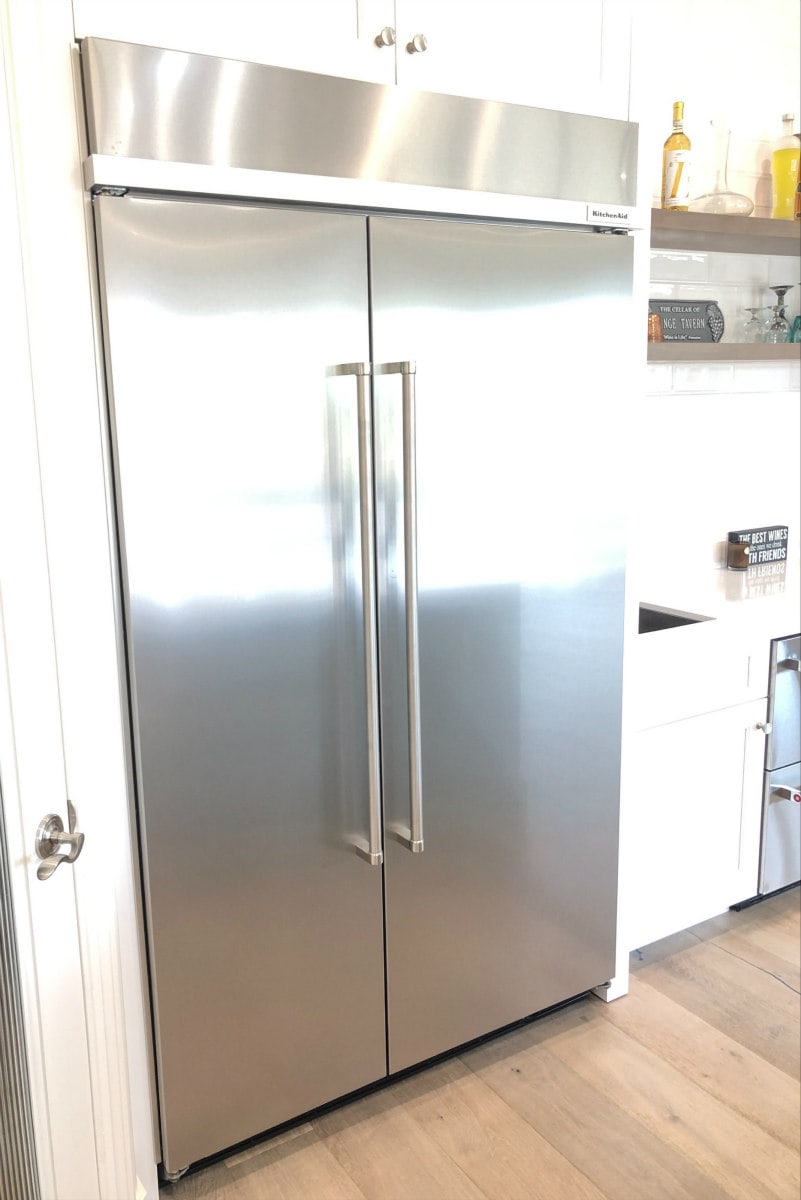 Refrigerator in Kitchen Remodel