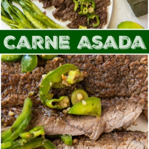 pinterest collage image for carne asada