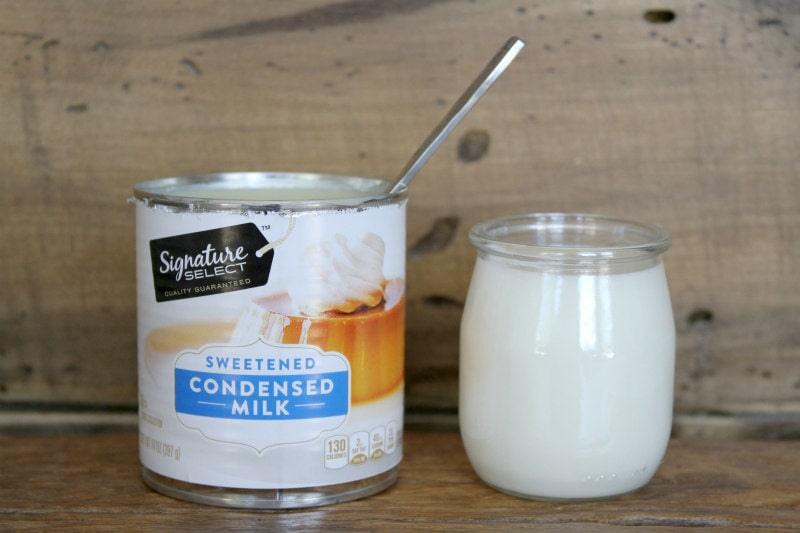 Sweetened Condensed Milk and Milk for Iced Coffee