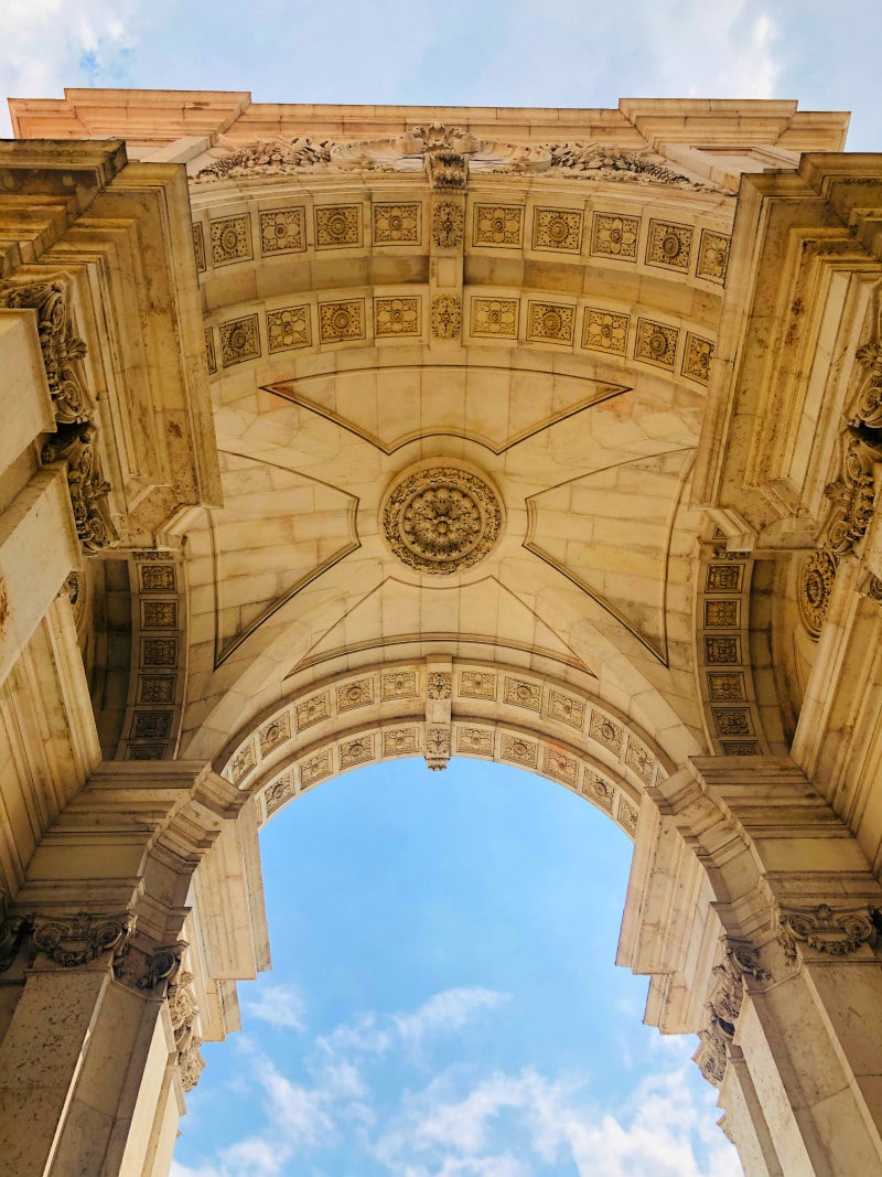 Palace Square Arch in Lisbon, Portugal