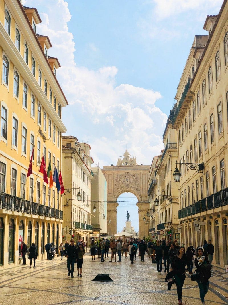 Palace Square Arch in Lisbon, Portugal