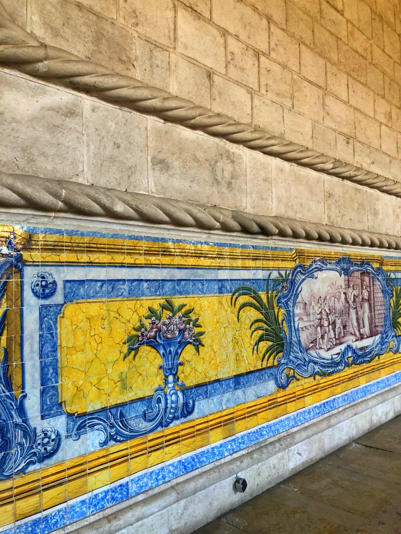 Jeronimos Monastery Cloisters in Belem, Portugal