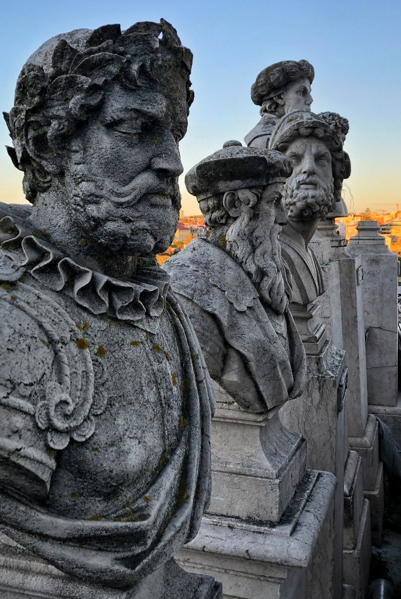 Statues in Lisbon, Portugal