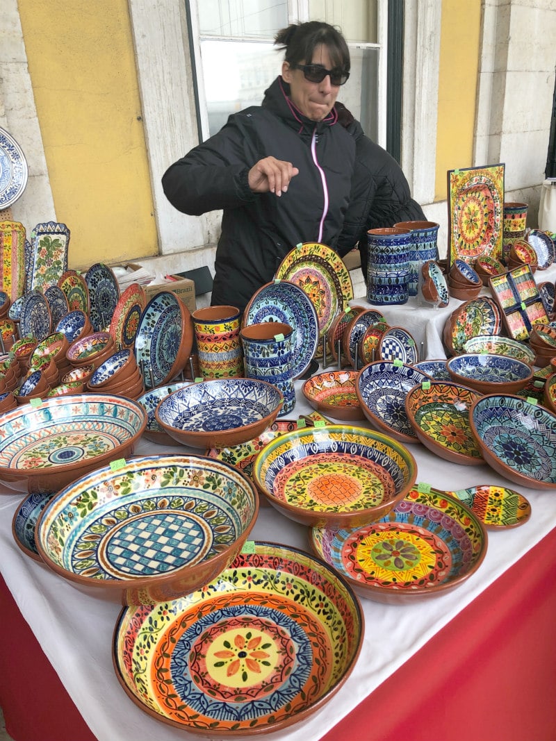 pottery for sale in Lisbon, Portugal