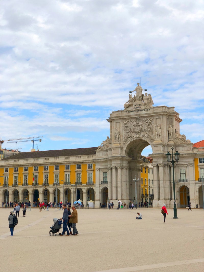 Palace Square Arch in Lisbon, Portugal