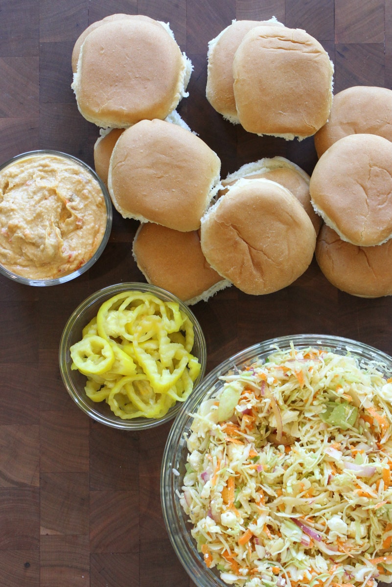 Ingredients for Grilled Pork Sliders