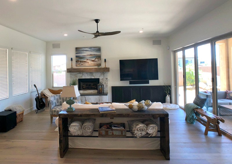 The Living Area of Scottsdale Home Remodel