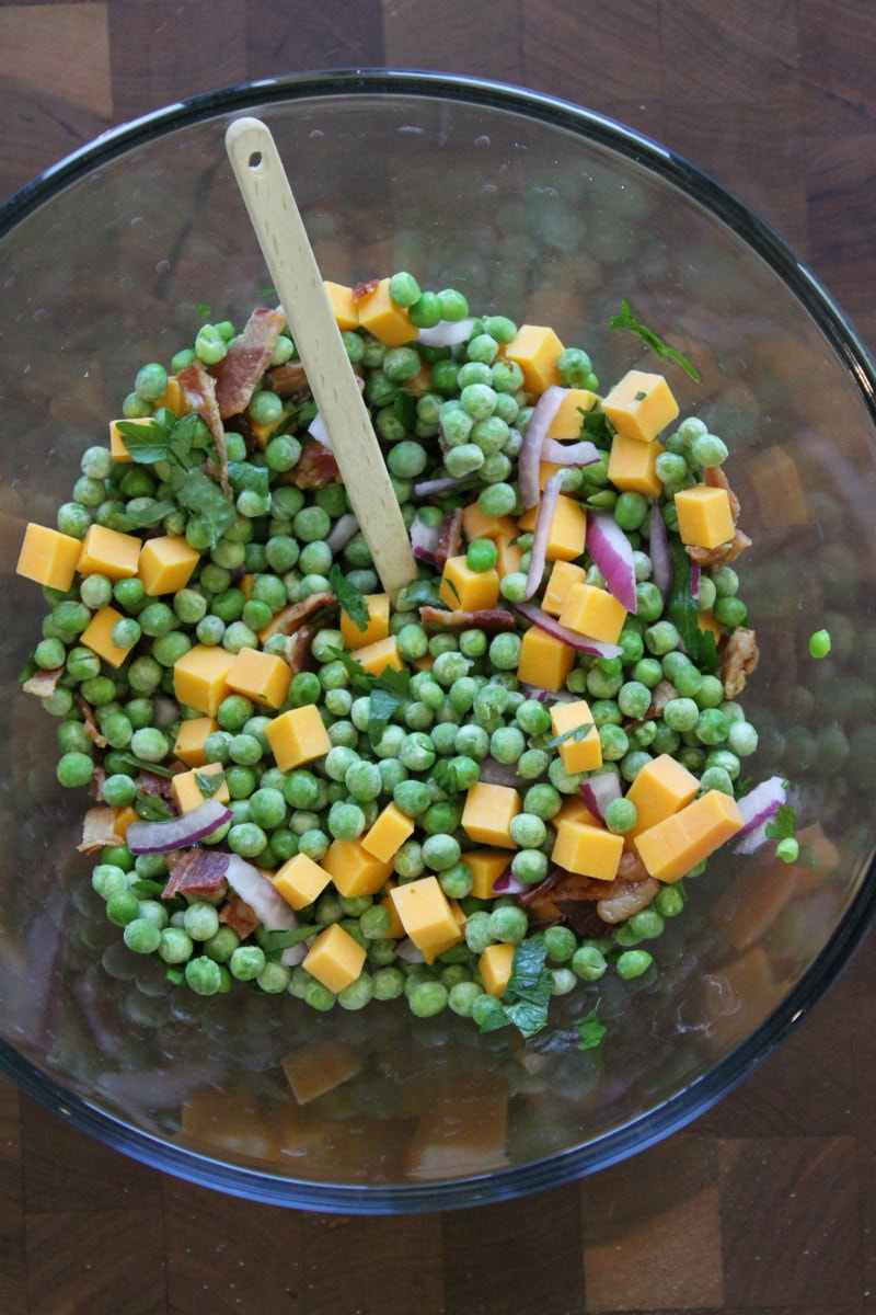 Making Pea Salad