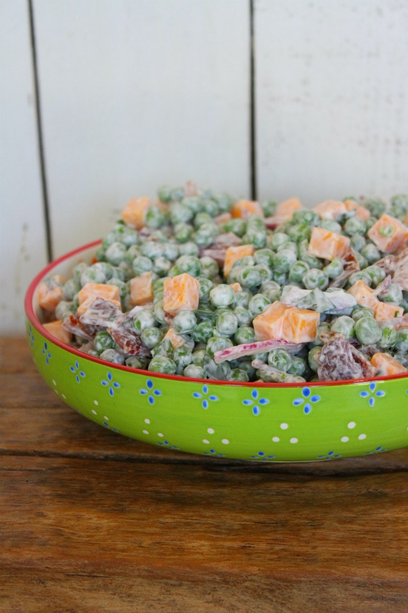 bowl of Pea Salad