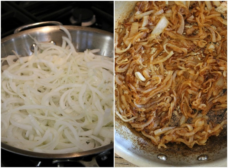 making caramelized onions