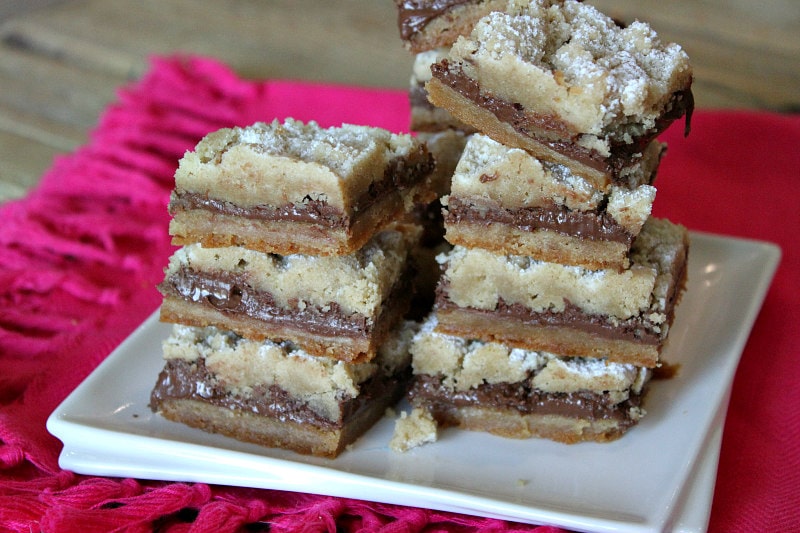Nutella Shortbread Bars Recipe Girl®