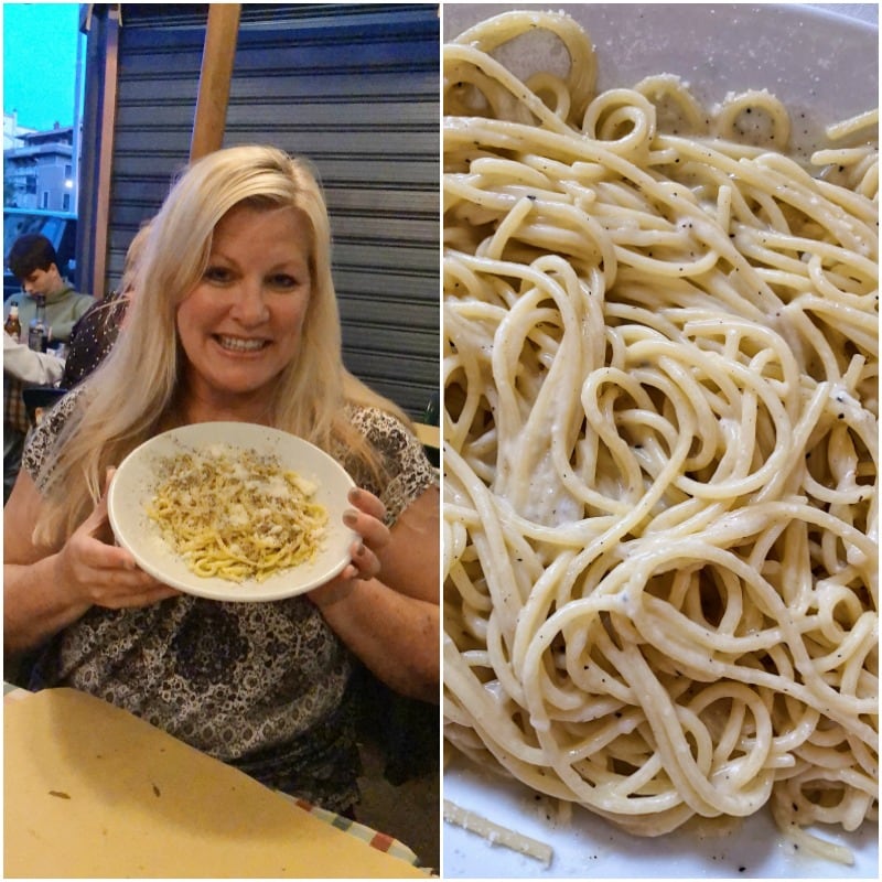 RecipeGirl in Italy with Cacio e Pepe