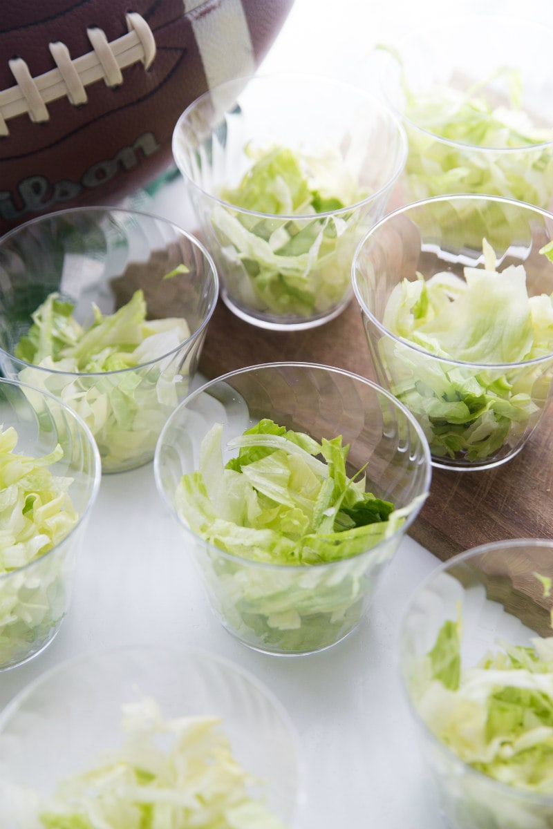 Making Easy Taco Salad Cups