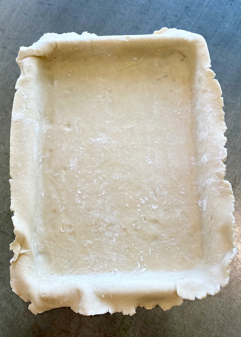 all butter crust for apple slab pie