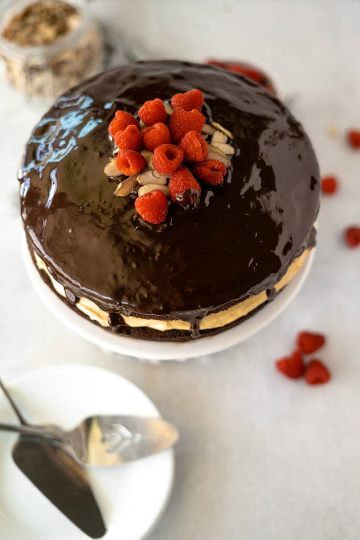 chocolate pumpkin layer cake