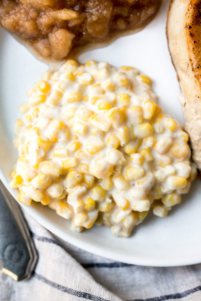 serving of Creamed Corn