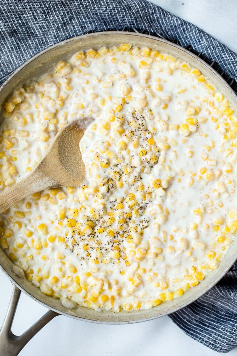 Pot of Creamed Corn