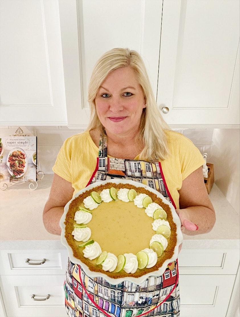 RecipeGirl with her latest pie recipe: Key Lime