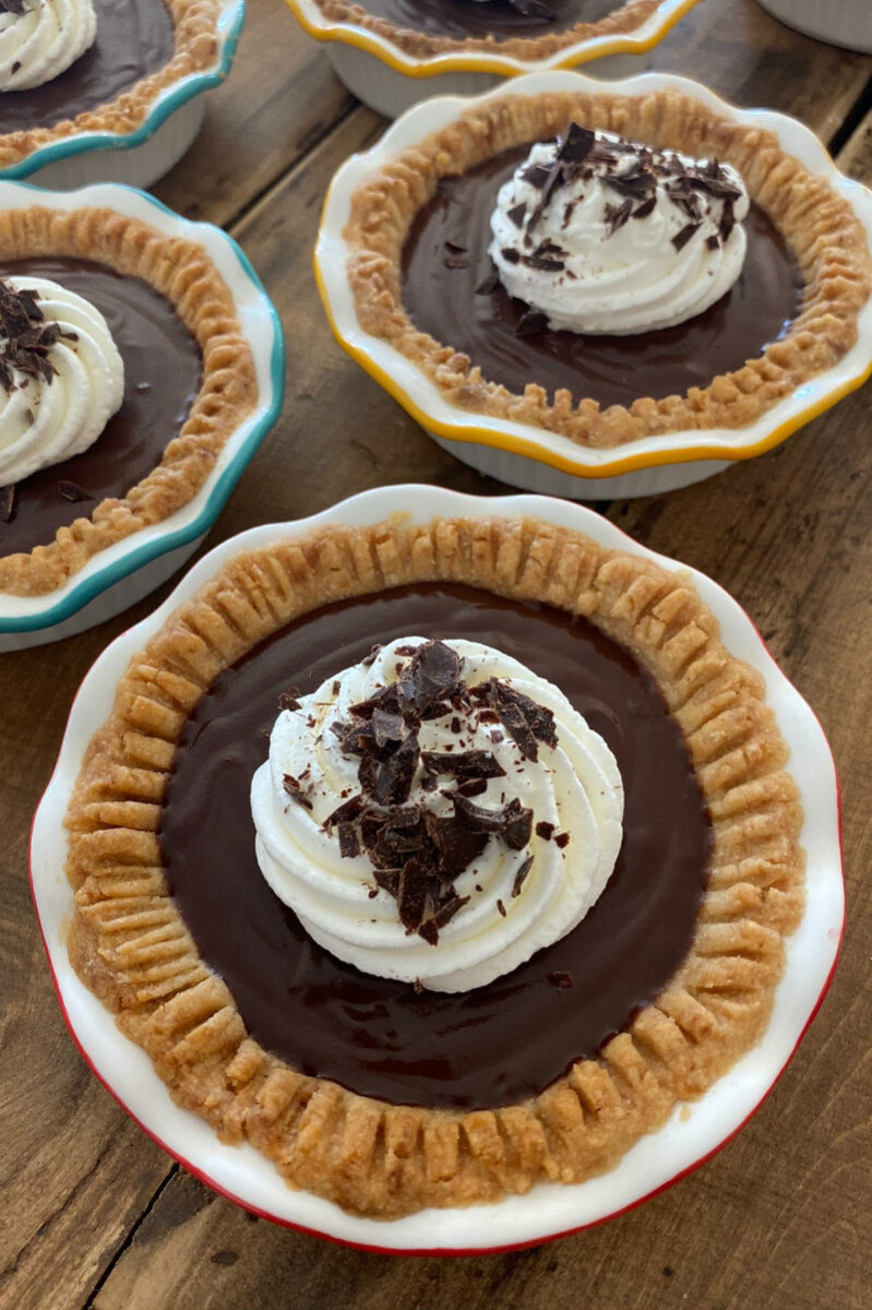 Mini Chocolate Cream Pies Recipe Girl®