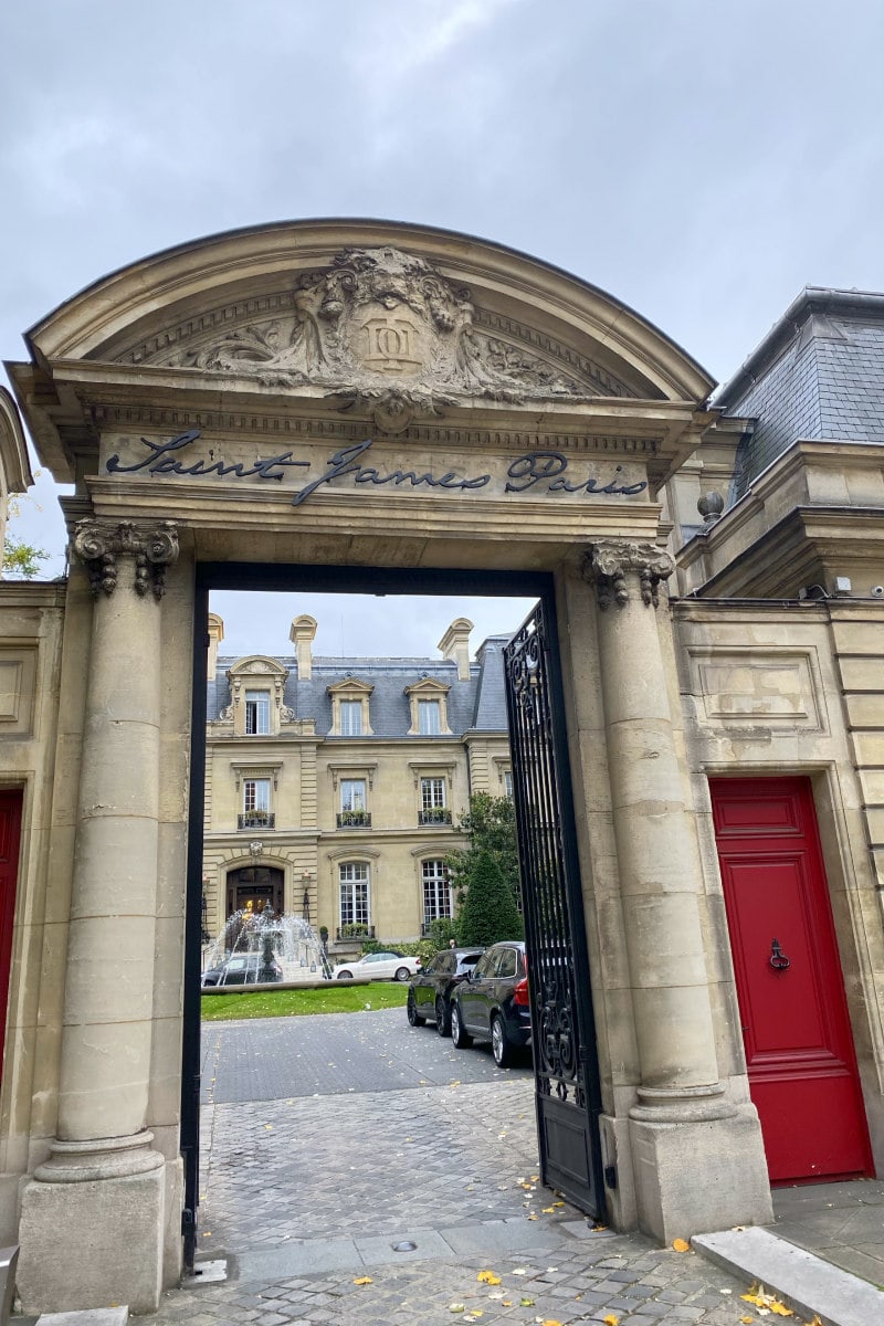 Entrance to Saint James Paris Review