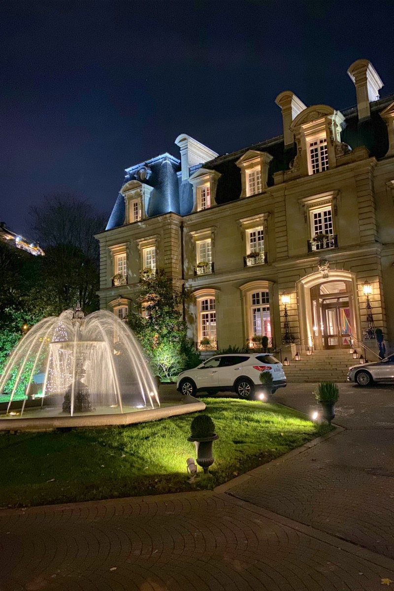 Saint James Paris at night