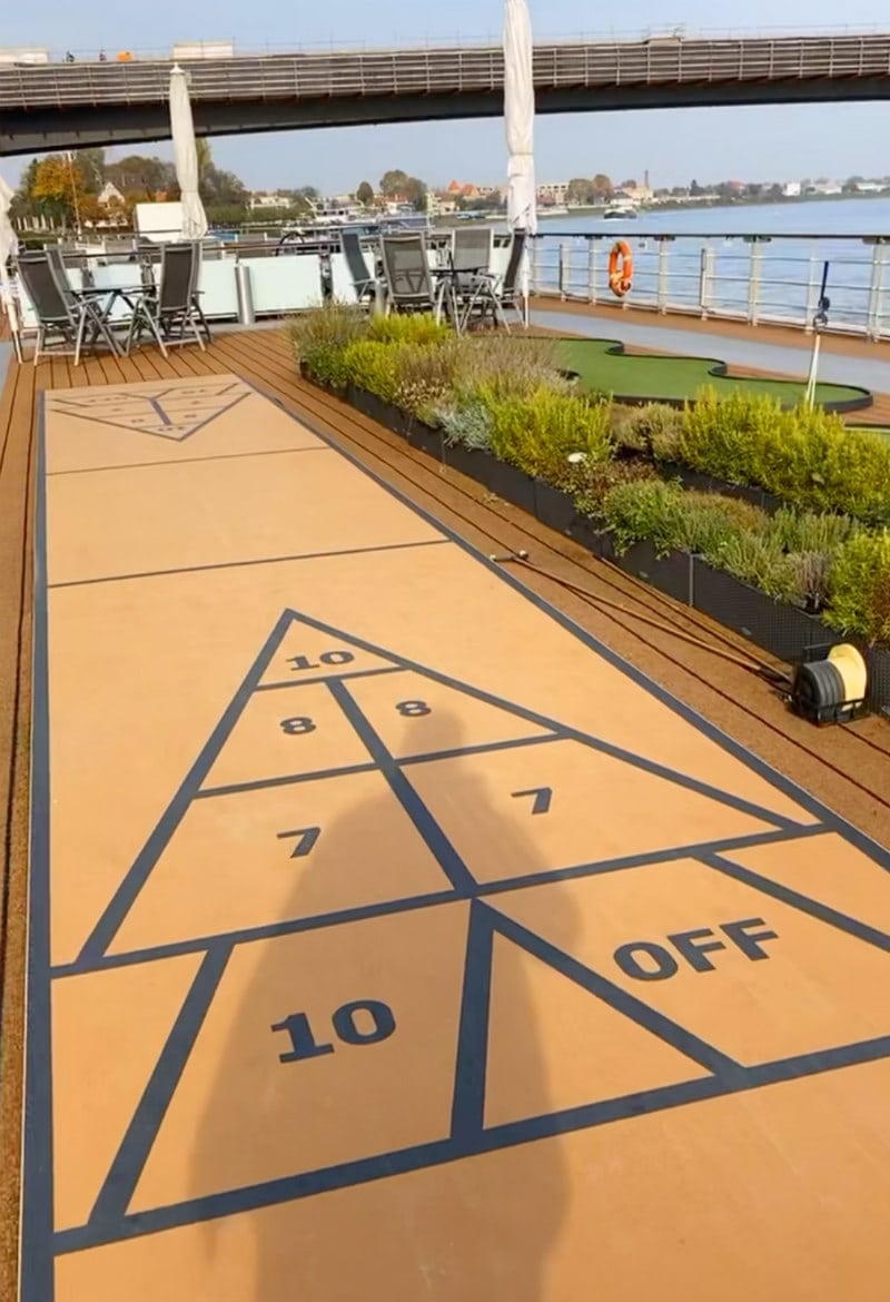 shuffleboard on viking river cruise