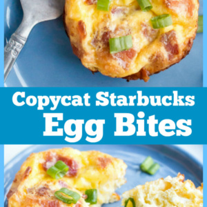 Pinterest Collage image for copycat starbucks egg bites