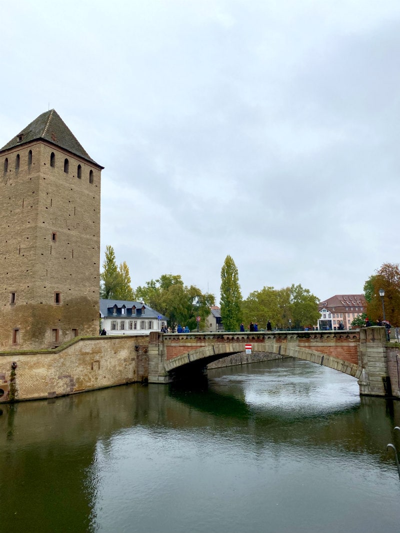 canal and bridge in Strasbourg, France