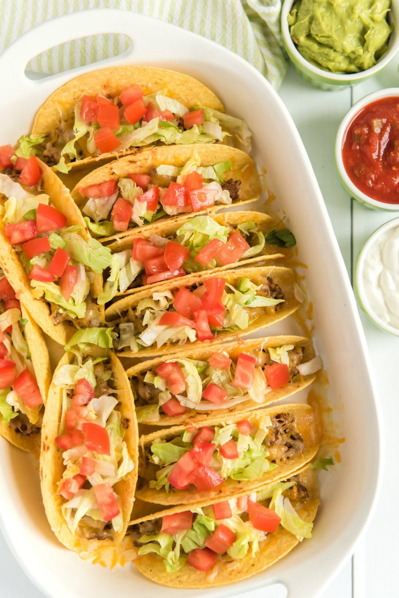 Making Oven Baked Beef Tacos with Fixings