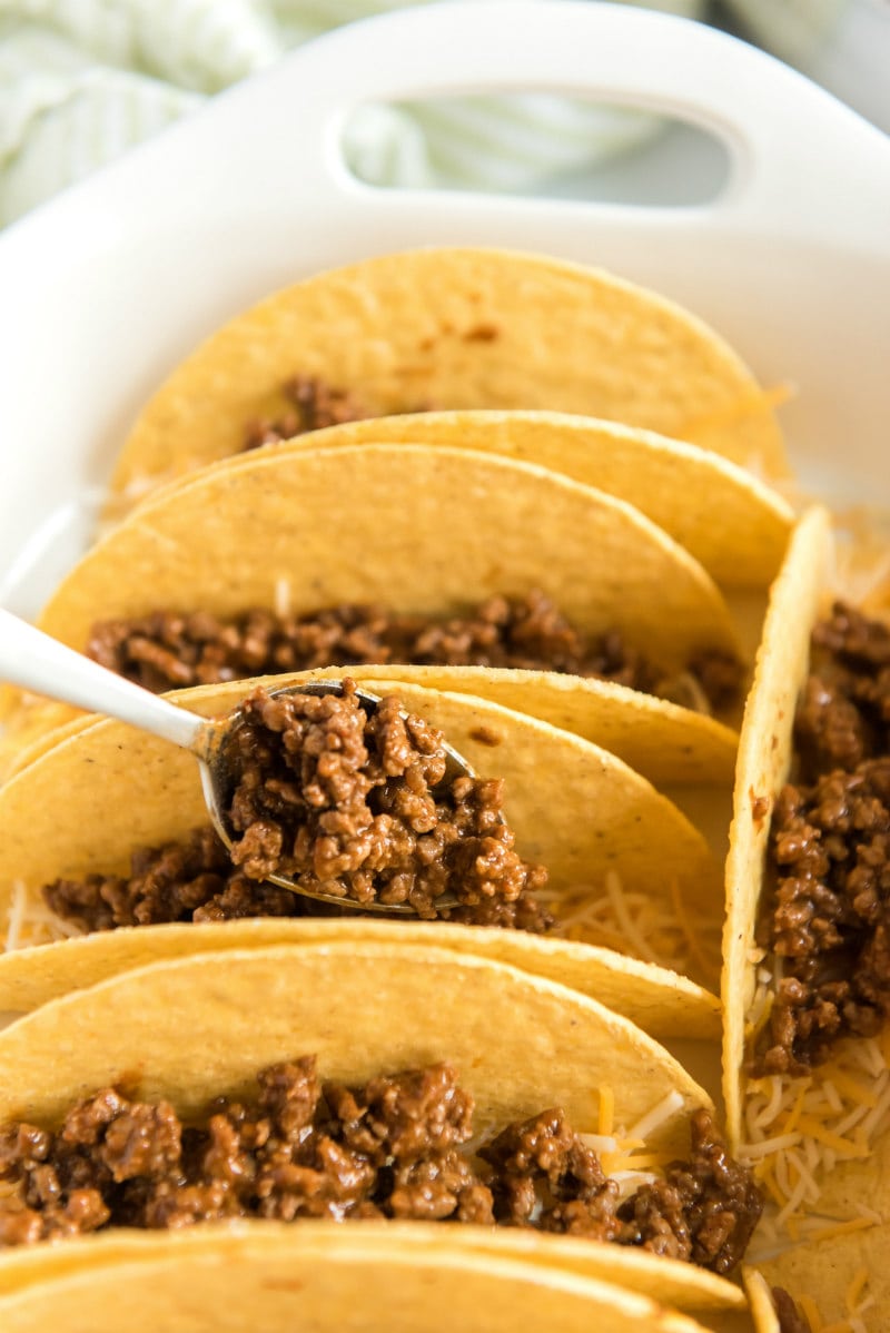 Making Oven Baked Beef Tacos