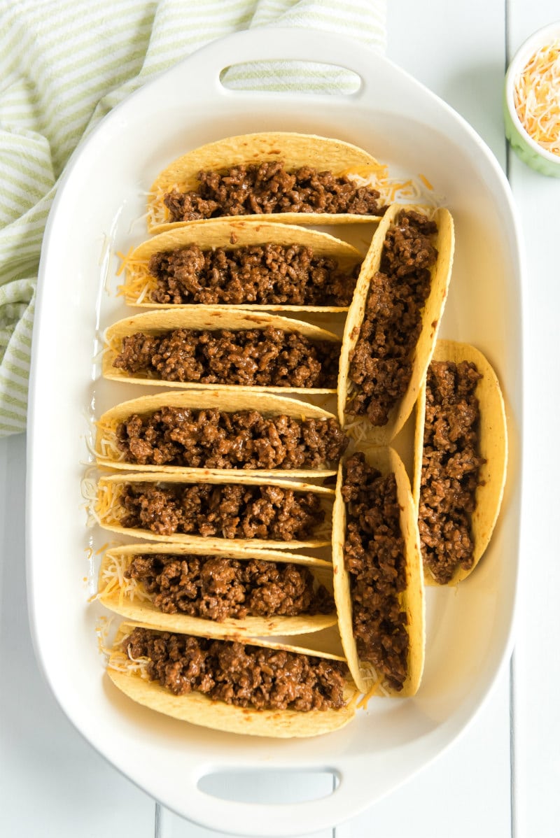 Making Oven Baked Beef Tacos