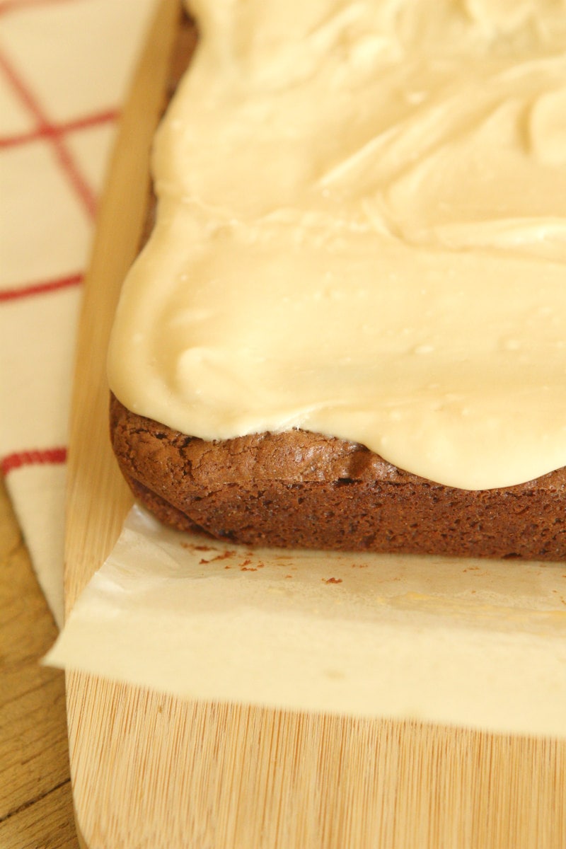 Irish Cream Brownies with Frosting