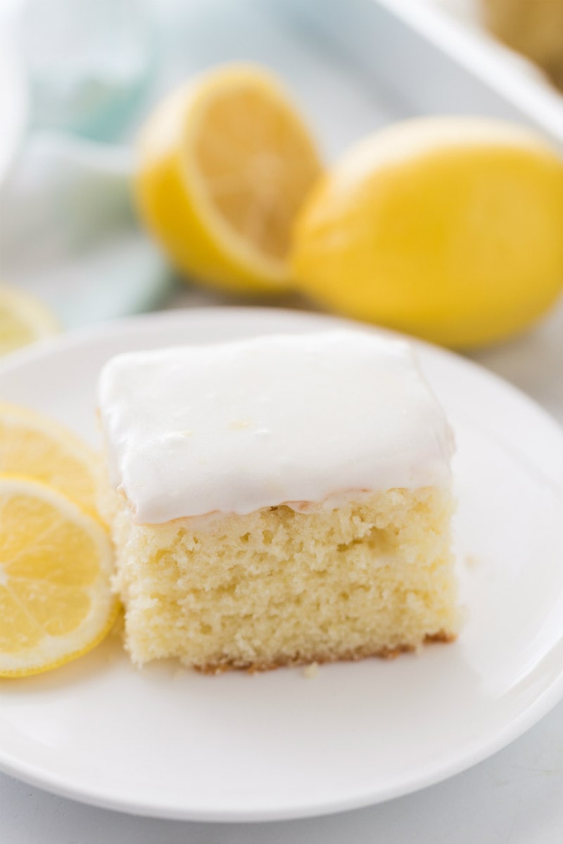 slice of Lemon Sour Cream Cake