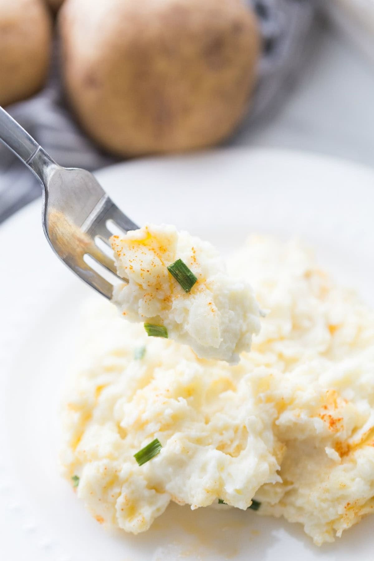 fork in mashed potatoes