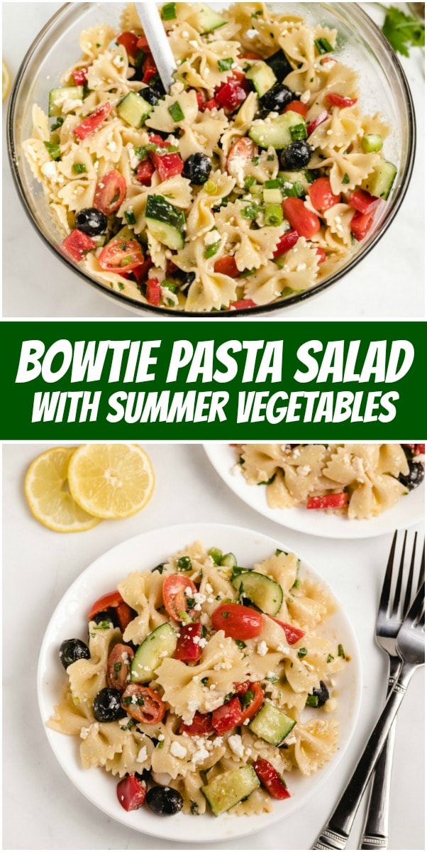 Bow Tie Pasta Salad with Summer Vegetables Recipe Girl®