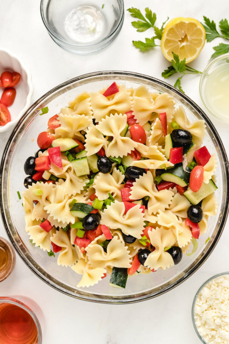Bow Tie Pasta Salad with Summer Vegetables Recipe Girl®