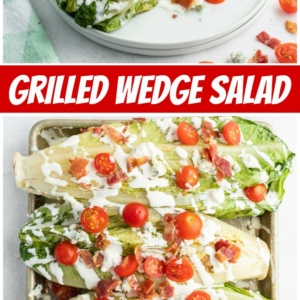 pinterest collage image for grilled wedge salad