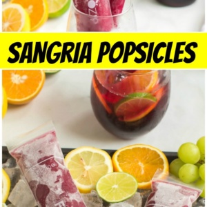 pinterest collage image for sangria popsicles